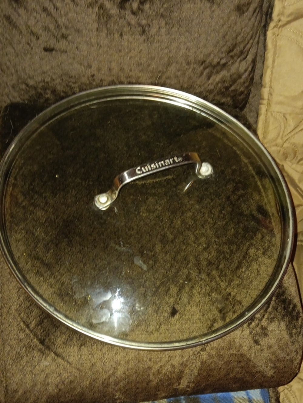 Cuisinart Clear Glass Cookware Lid with Silver Handle